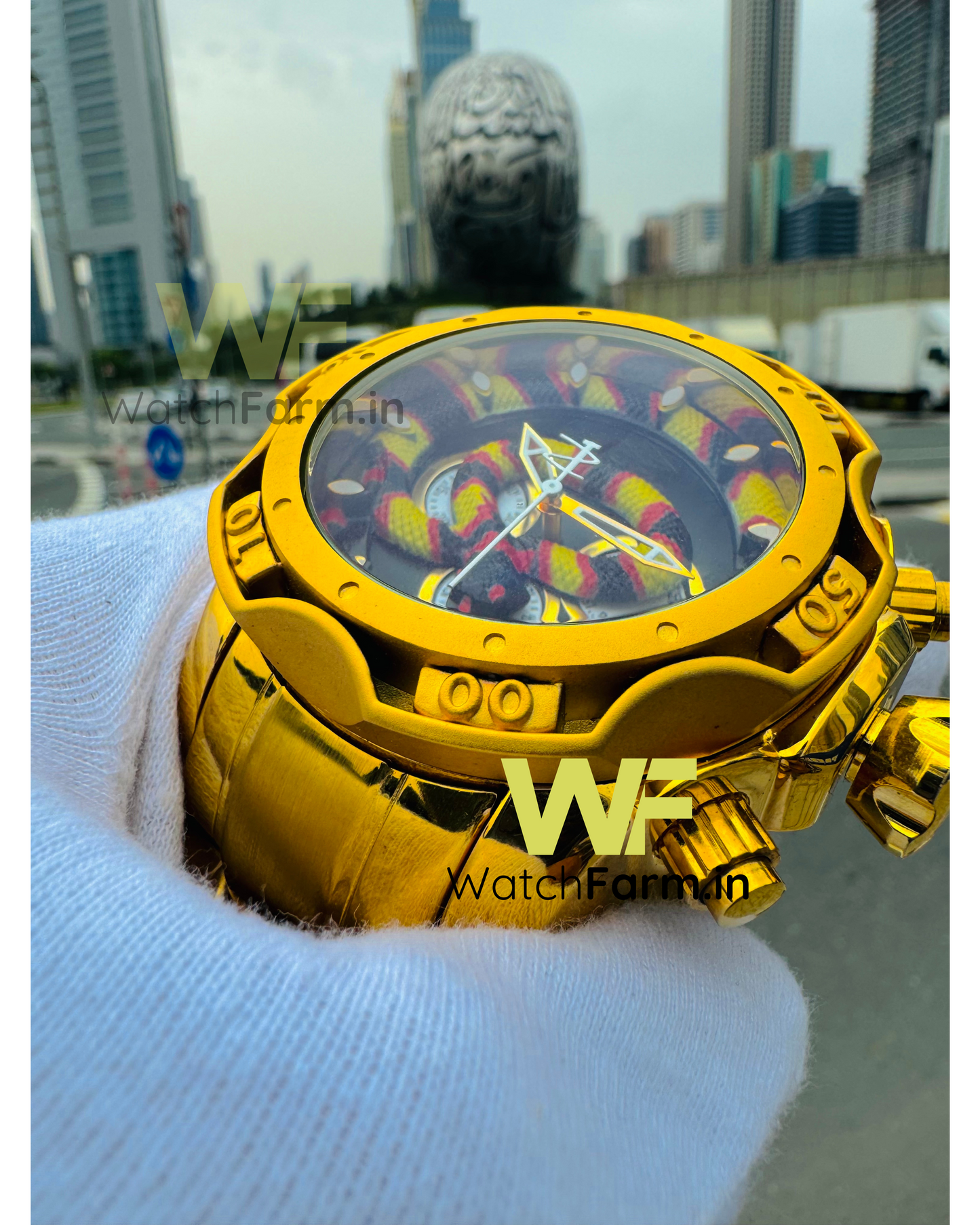 Dragon Gold Watch (heavy Quality Dubai Imported Black Dial (new Arrival).