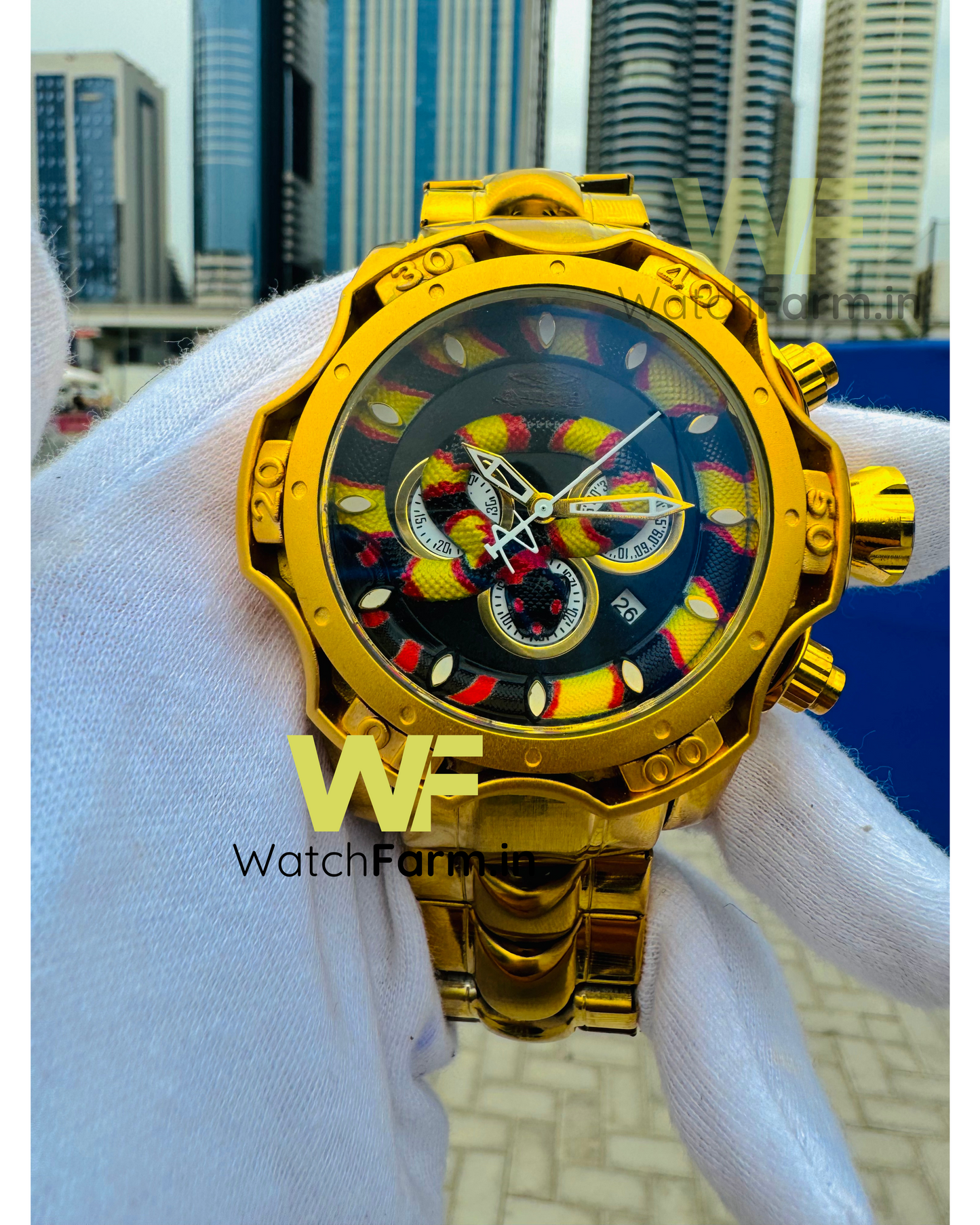 Dragon Gold Watch (heavy Quality Dubai Imported Black Dial (new Arrival).