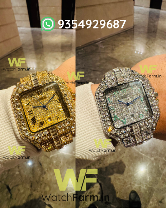 Diamond Watch Combo-Pack of 2